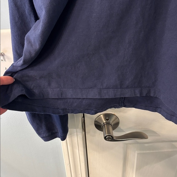 Aerie Cozy Long Sleeve Mock-neck T-shirt in Navy, size XS - Picture 10 of 11